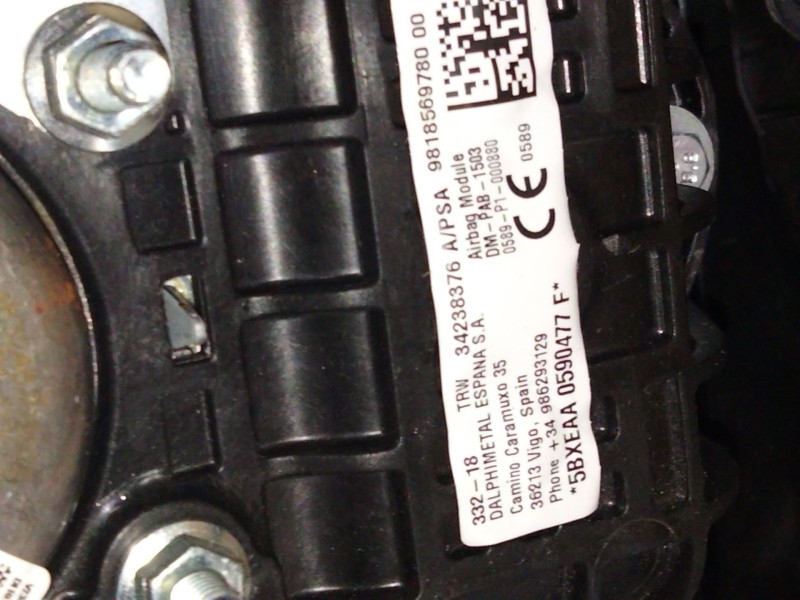 Recambio de kit airbag para citroën ds 7 ds 7 crossback buehdi referencia OEM IAM   