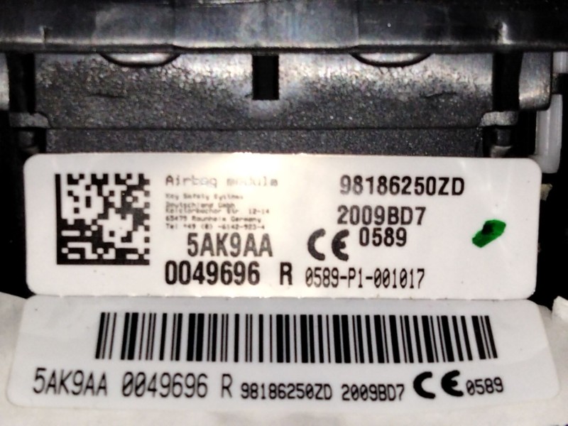 Recambio de kit airbag para citroën ds 7 ds 7 crossback buehdi referencia OEM IAM   