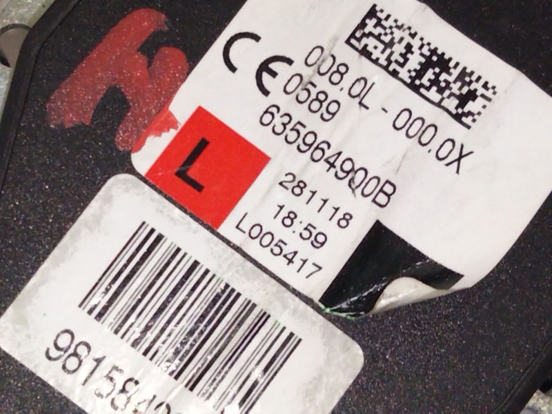 Recambio de kit airbag para citroën ds 7 ds 7 crossback buehdi referencia OEM IAM   