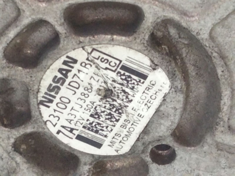 Recambio de alternador para nissan qashqai ii suv (j11, j11_) 1.6 dci referencia OEM IAM 23100JD71B  