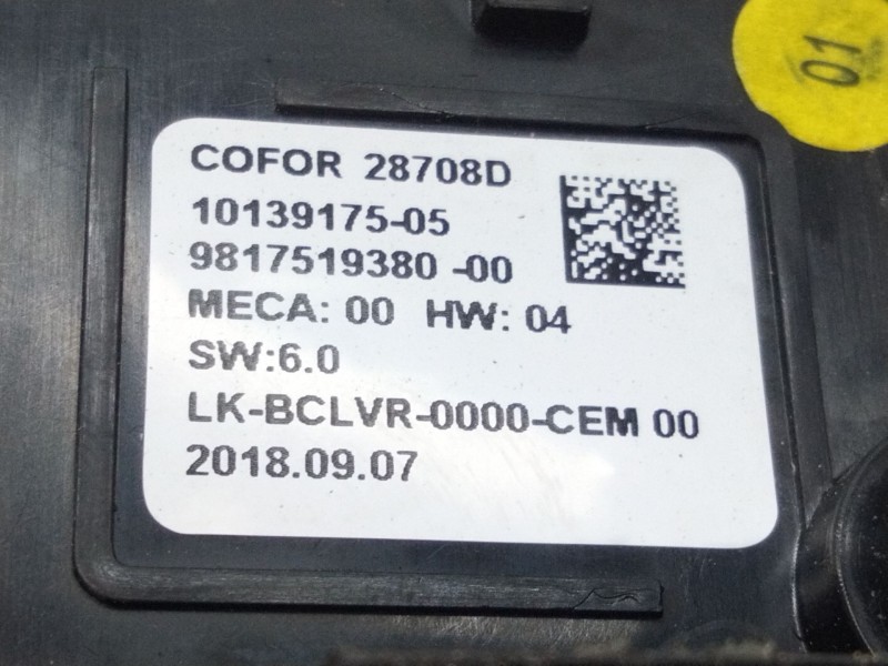 Recambio de modulo electronico para citroën ds 7 ds 7 crossback buehdi referencia OEM IAM 9817519380  