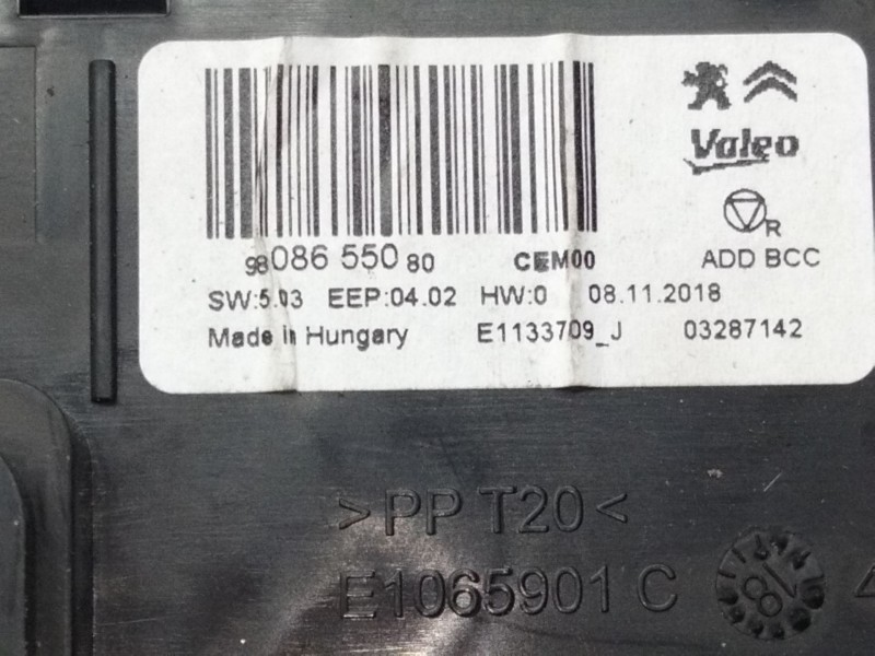 Recambio de modulo electronico para citroën ds 7 ds 7 crossback buehdi referencia OEM IAM   