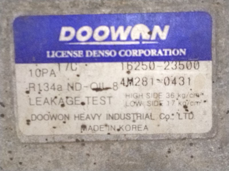 Recambio de compresor aire acondicionado para kia sorento i (jc) 2.5 crdi referencia OEM IAM 1625023500  