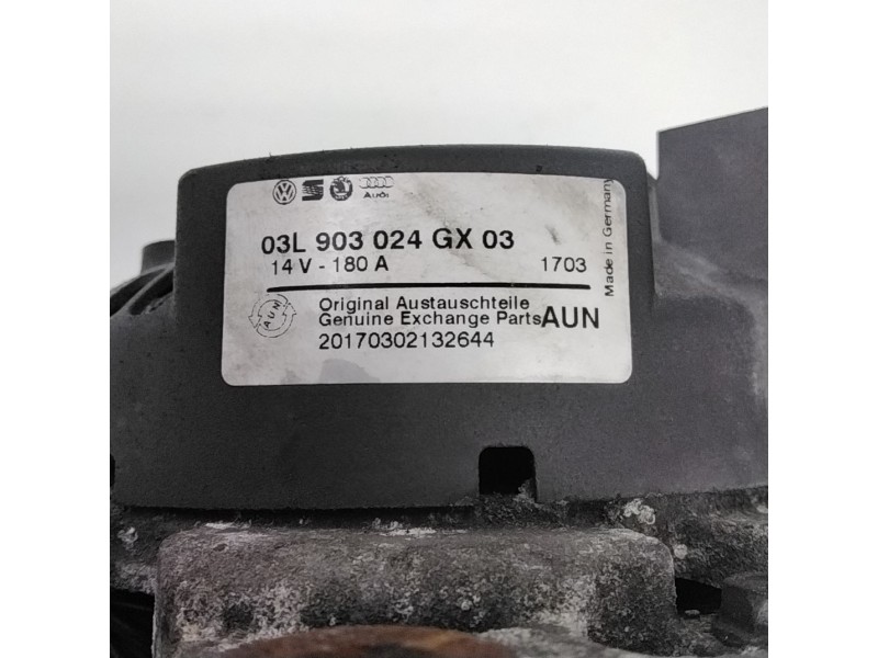 Recambio de alternador para volkswagen t5 transporter (7e) 2.0 tdi referencia OEM IAM 03L203024GX  