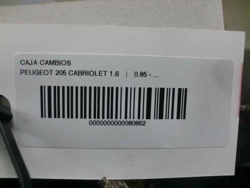 2BN01 CAJA CAMBIOS / 42501 / 80862 PARA PEUGEOT 205 BERLINA 1.9 DIESEL - Picture 3 of 7