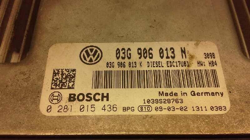 03G906013N vente en gros CALCULATEUR MOTEUR ECU / 0281015436 / 1687053 POUR SEAT IBIZA SC 6J1