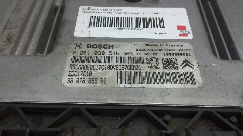 0281030546 CALCULATEUR MOTEUR ECU / soldes 9666729580 / 9807885980 / 1725777 POUR PEUGE
